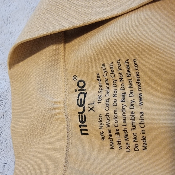 NWOT MELERIO Women's Slip Shorts Nude Color XL - Picture 3 of 5